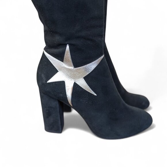 Charlotte Olympia ‘Barbara Star’ Suede Knee High Boots — Size 39 / 8.5 - Picture 4 of 14